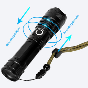 Led Torch Tactical Telescoping Xhp90 Zoomable T9 Flashlight 100000 Lumens Super Bright Led Flashlight Rechargeable Camping 80