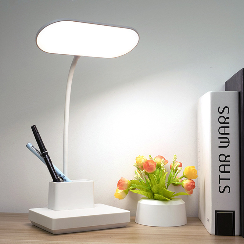 Touchable Reading Lights with Pen Holder Kids Table Lamp Dimmable Night Light for Study Reading Lamp