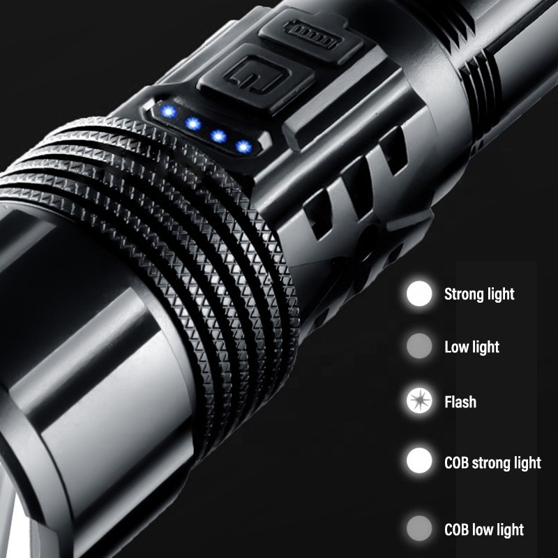 high power xml t6 3.7v flashing flash 1000m long range strong light torch flashlight led tactical flashlights