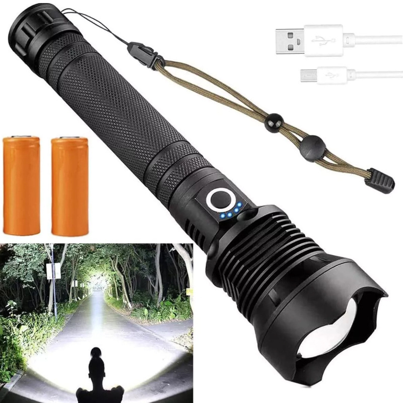 Best Lanterna Linterna Linternas Super Powerful Xhp70.2 High Lumenl Recargable Led Flashlights & Torches