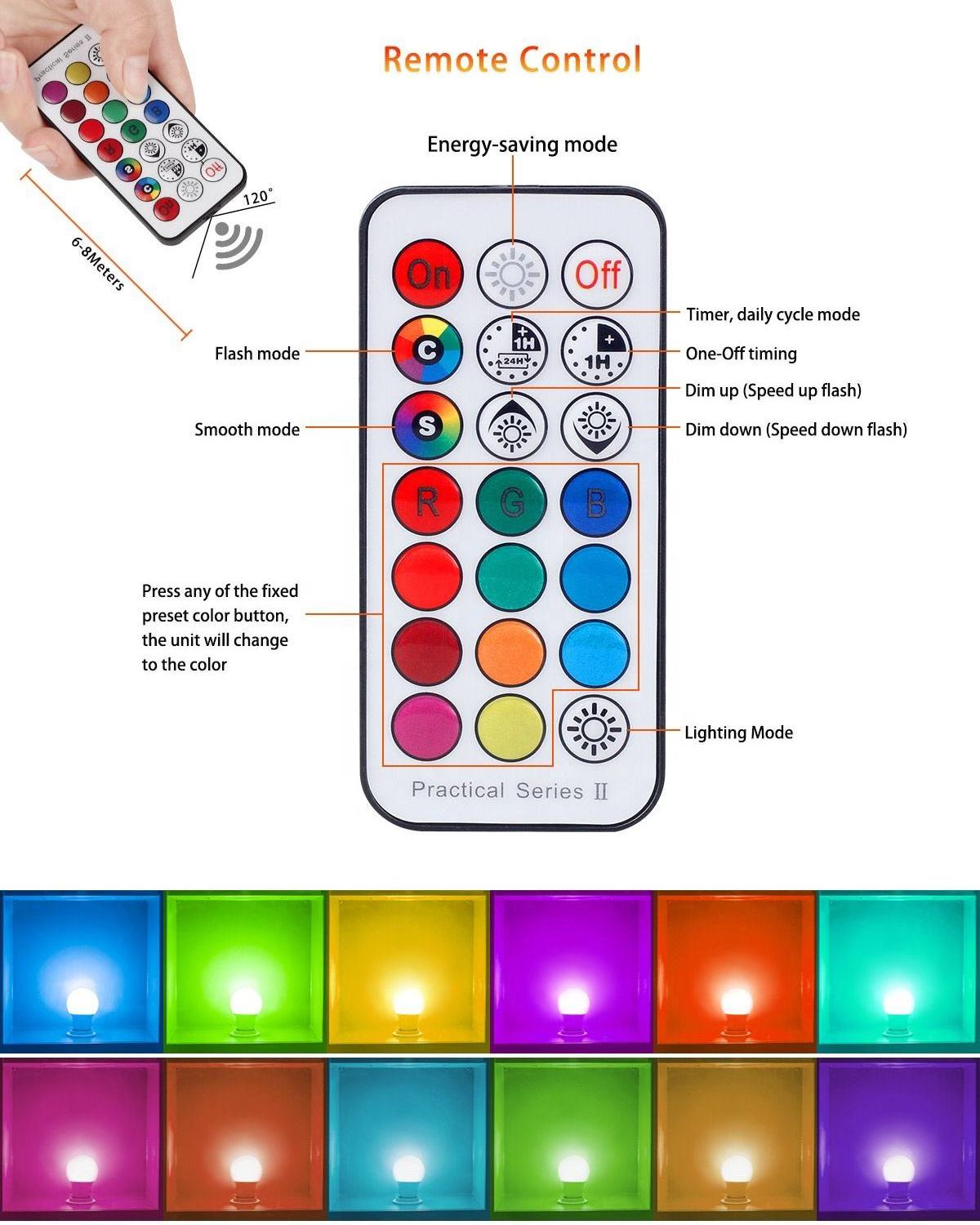 Popular Wifi Led Bulb 10w Rgb Dimmable 110v 220v E27 B22 Infrared Memory Function Smart Led Light Bulbs