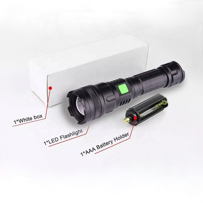 AXFU XHP90 Flashlight 3000 Lumens Super Bright Zoomable Led flashlights For Hiking Rechargeable Powerful Tactical Flashlight