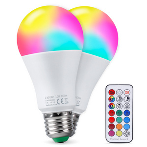 Popular Wifi Led Bulb 10w Rgb Dimmable 110v 220v E27 B22 Infrared Memory Function Smart Led Light Bulbs