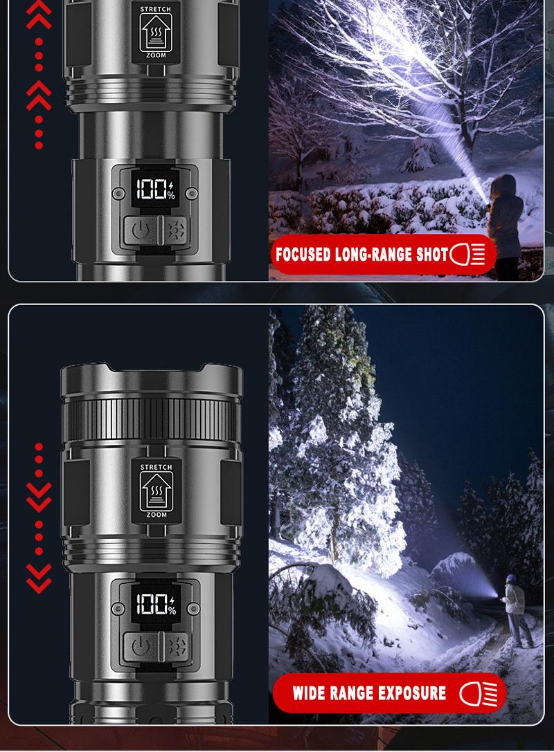 Laser/p50/p90 White Laser Long Range Self Defense Waterproof Portable Rechargeable Led Tactical Lanterns Torch Light Flashlights