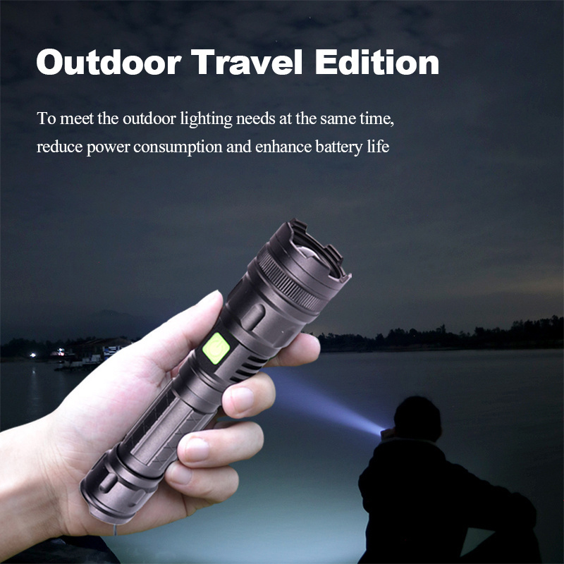 Best 80000 Lumen 18650 9 Volt Safe High Powered Flashlights 3000 Lumens Led Flashlight Supplier China Usb IP65