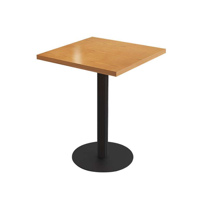 Plywood Table Top  Metal Base Restaurant Cafe Snack Bar Square Dining Table