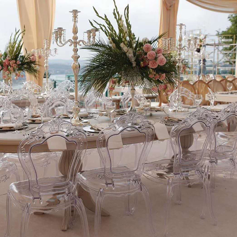 wholesale wedding transparent clear acrylic chairs for weddings and banquet chairs