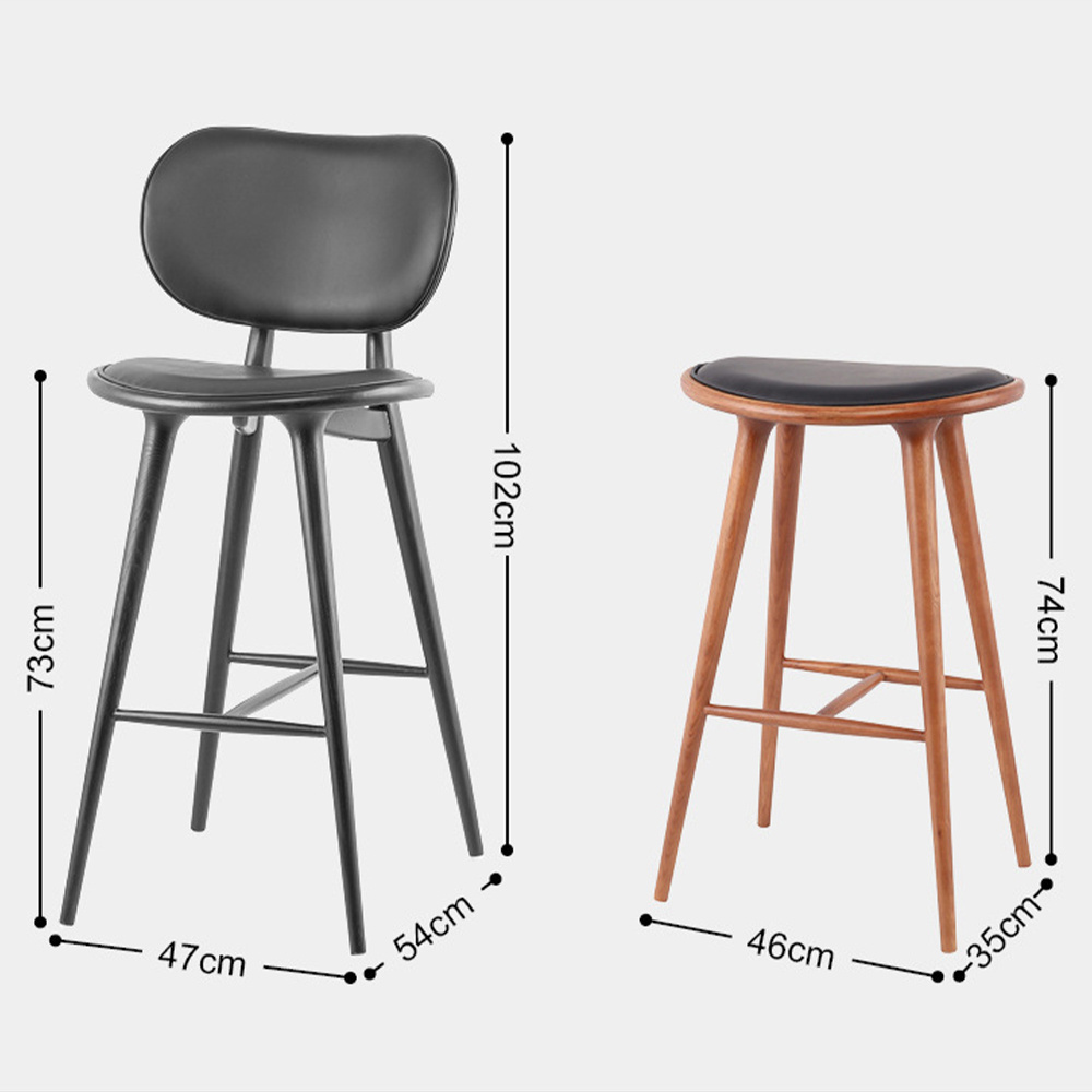 wholesale Modern High Quality Cafe Restaurant Furniture Wooden Fabric Unique Bar Stool Chair