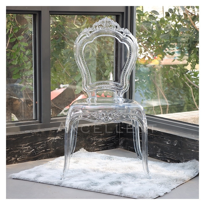 wholesale wedding transparent clear acrylic chairs for weddings and banquet chairs