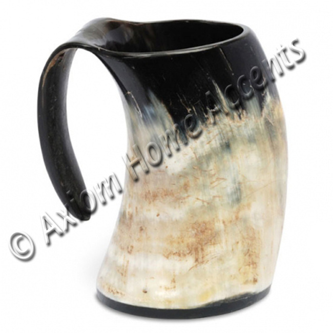 Top Selling Horn Mug Natural Drinking Viking Beer Mug Handmade  Genuine Best Quality Horn Mug Hand Carved By Axiom Home Accents