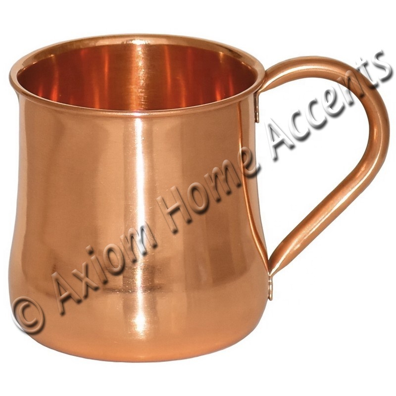 Copper Beer Mug with Brass Handle 16 oz. Traditional Design Mirror Polished Moscow Mule Mug Tankard by Axiom Home Accents