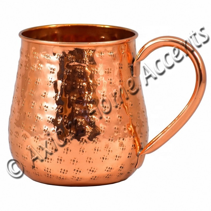 Copper Beer Mug with Brass Handle 16 oz. Traditional Design Mirror Polished Moscow Mule Mug Tankard by Axiom Home Accents