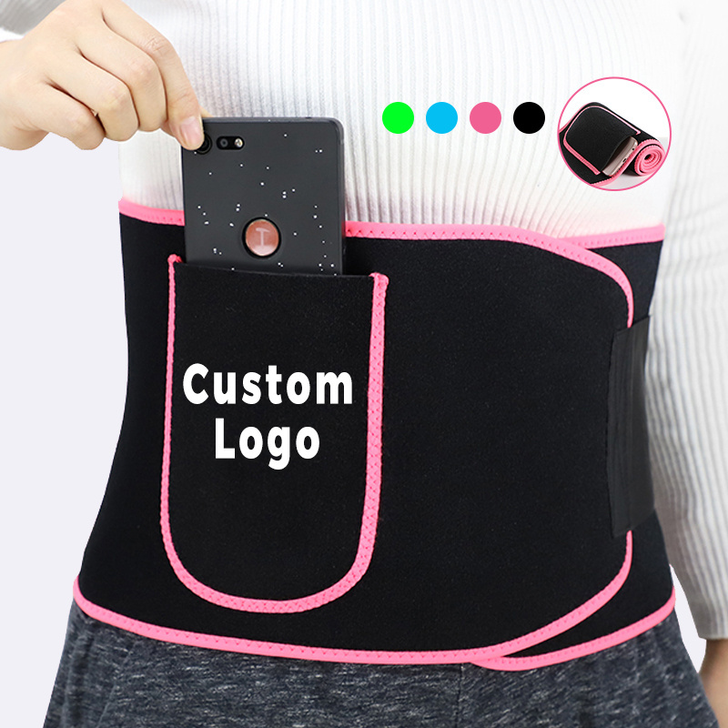 custom logo support breathable waist trainer body shaper sweat vest corset slimming belt for women weight loss