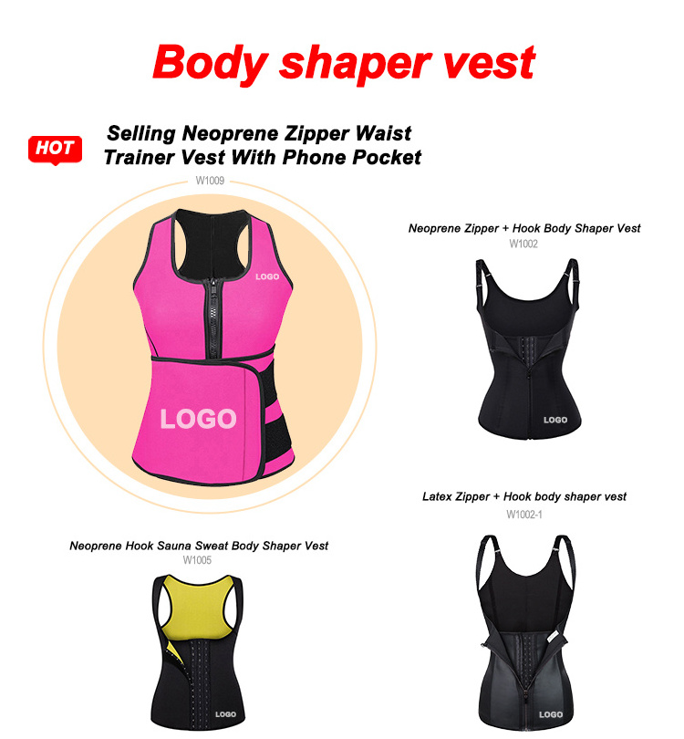 custom logo support breathable waist trainer body shaper sweat vest corset slimming belt for women weight loss