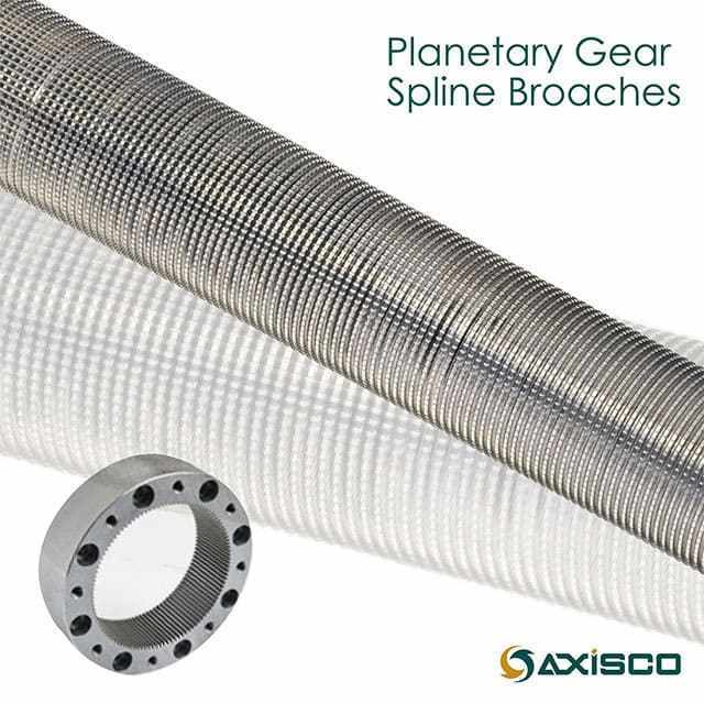 Planetary gear spline broaches