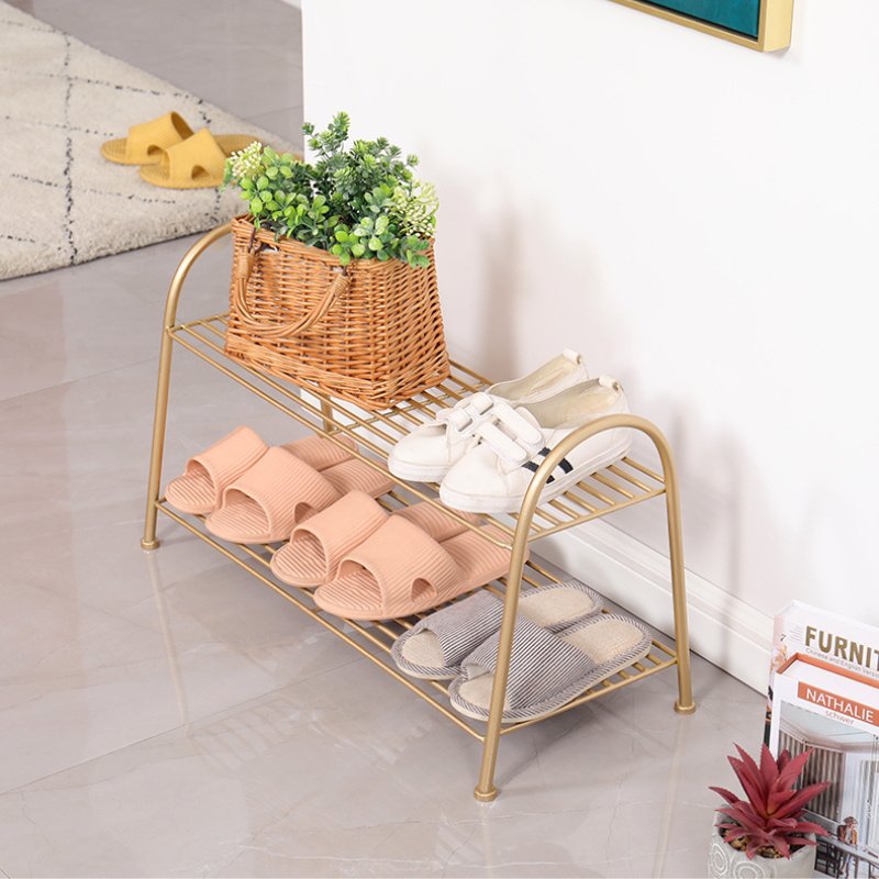 2022 Factory Hot Sell Modern Simple Metal Multi-layer Storage Slipper Shoe Racks for Home