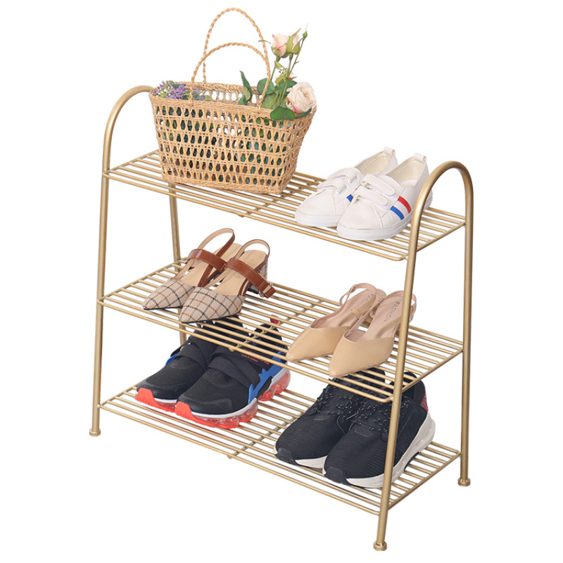 2022 Factory Hot Sell Modern Simple Metal Multi-layer Storage Slipper Shoe Racks for Home