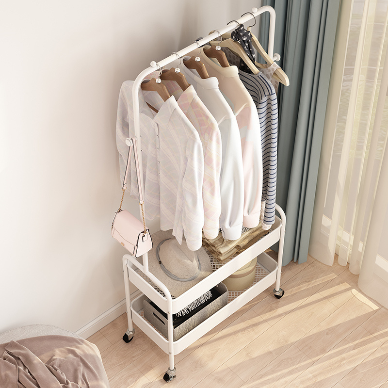 2022 Hot Sale Multifunction Complete storage drying rack standing coat rack bedroom living room balcony