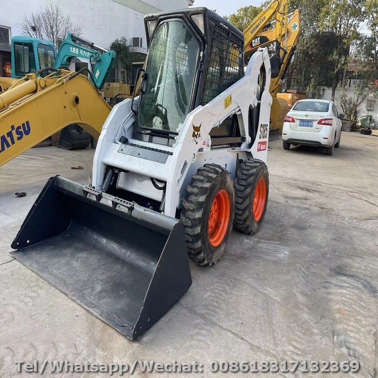 Construciton Machinery Used Bobcat S185 S200 S220 Small Skid Steer Loader With Shovel Bucket