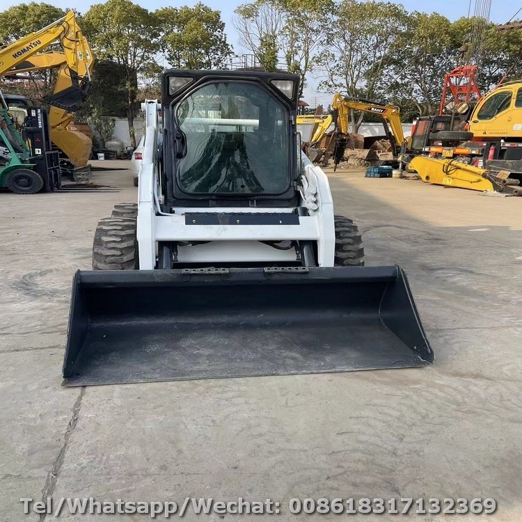 Construciton Machinery Used Bobcat S185 S200 S220 Small Skid Steer Loader With Shovel Bucket