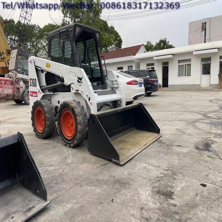 Used Powerful Performance Bobcat S160 S185 S220 S500 S550 Small Skid Steer Loader With Shovel Bucket