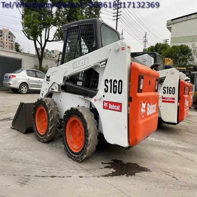 Used Powerful Performance Bobcat S160 S185 S220 S500 S550 Small Skid Steer Loader With Shovel Bucket