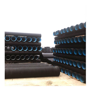 Factory Price 6 inch sn8 Plastic PE Double Wall Corrugated Pipe HDPE DWC Culvert Pipe