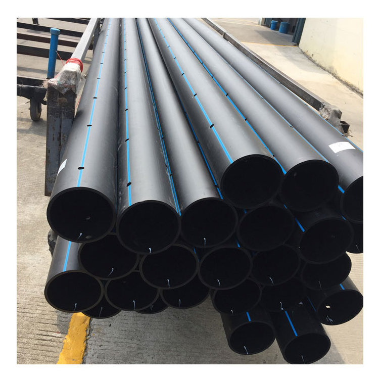 Plastic Large Diameter PE100 Underground hdpe perforated hdpe perforated subdrain drainage pipe