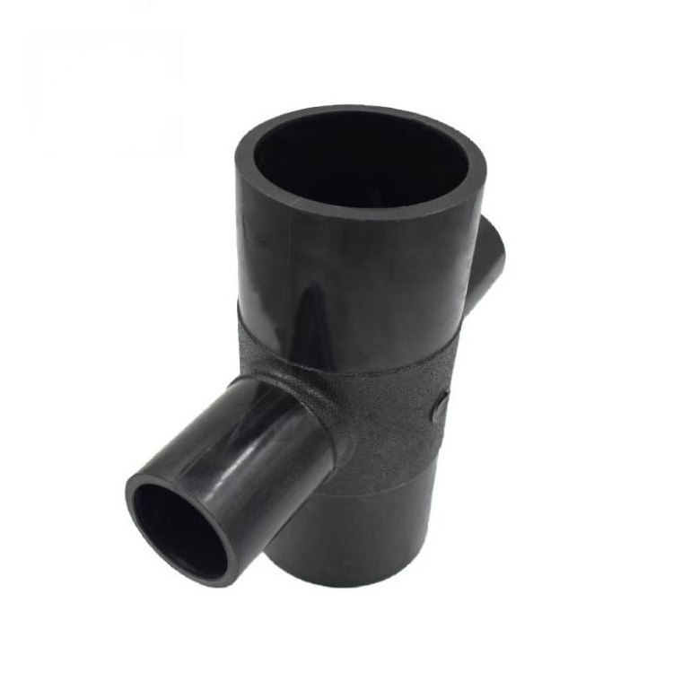 Hdpe Pipe Fittings Heat Fusion Buttfusion Welding Socket Butt Fusion Pn10 Pn16 4 Way Reducing Cross Connector For Water