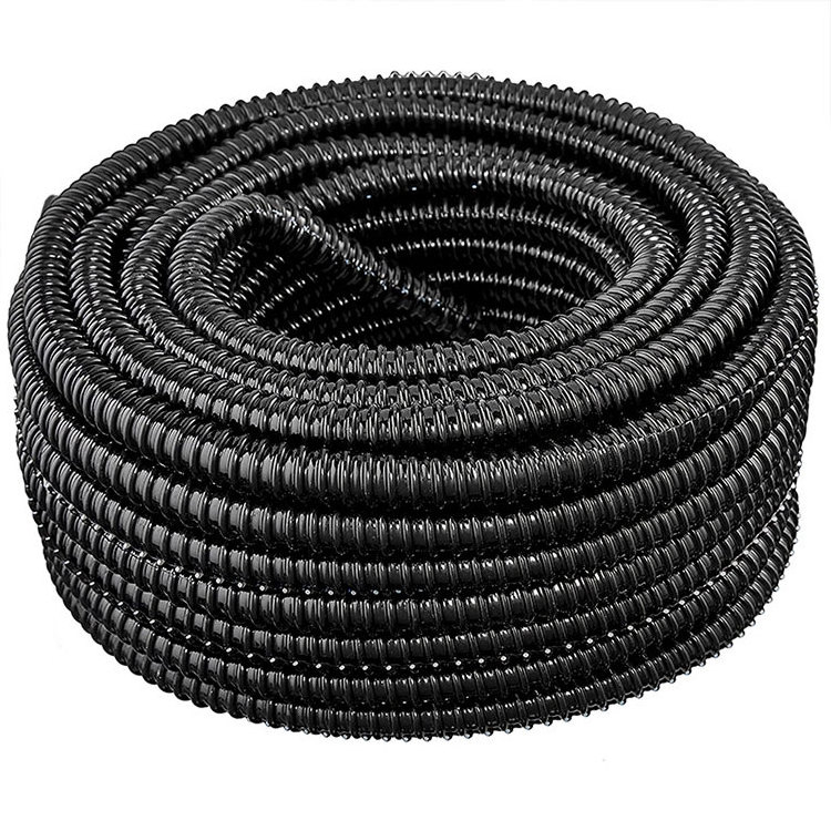 single double wall grey 1/2 inch flexible pvc corrugated electrical conduit pipe