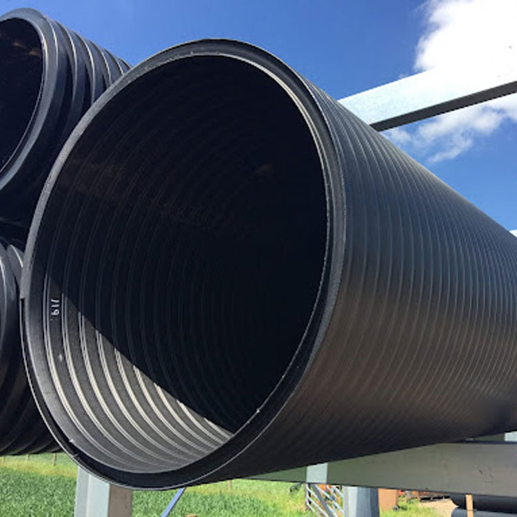 Large Diameter 4'' 2 Inch 3In 8 Inch 32Mm 110Mm 300Mm Plastic Perforated Hdpe Dual Double Wall Corrugated Drain Water Waste Pipe