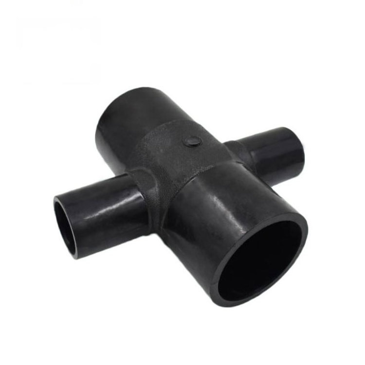 Hdpe Pipe Fittings Heat Fusion Buttfusion Welding Socket Butt Fusion Pn10 Pn16 4 Way Reducing Cross Connector For Water