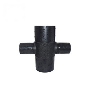 Hdpe Pipe Fittings Heat Fusion Buttfusion Welding Socket Butt Fusion Pn10 Pn16 4 Way Reducing Cross Connector For Water