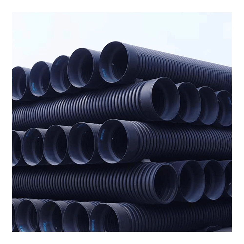 Factory Price 6 inch sn8 Plastic PE Double Wall Corrugated Pipe HDPE DWC Culvert Pipe