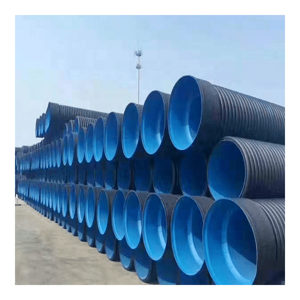 Factory Price 6 inch sn8 Plastic PE Double Wall Corrugated Pipe HDPE DWC Culvert Pipe