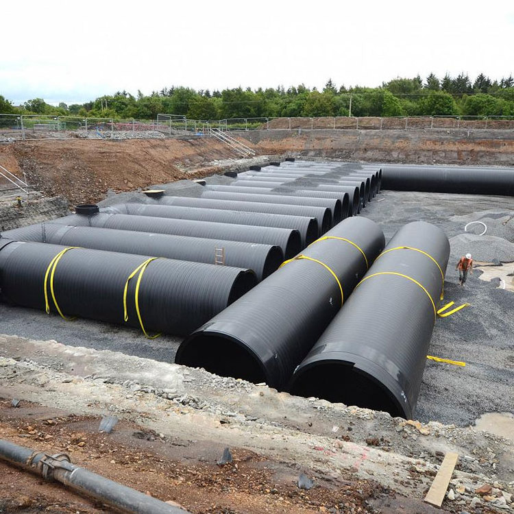 high quality 10 inch 300mm 500mm 600mm 8 inch smooth interior polyethylene hdpe double wall corugate culvert drainage pipe