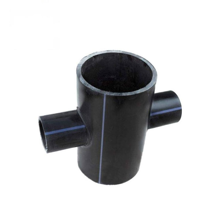 Hdpe Pipe Fittings Heat Fusion Buttfusion Welding Socket Butt Fusion Pn10 Pn16 4 Way Reducing Cross Connector For Water