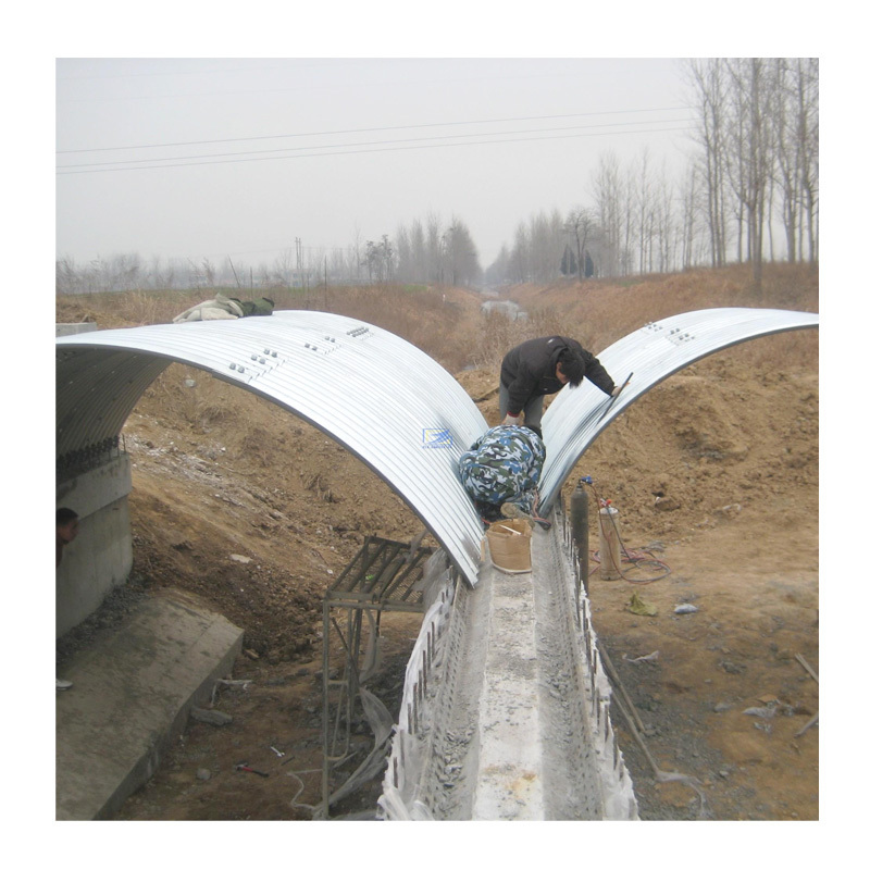 Drainage Culvert Metal Pipe, Assemble Galvanized Corrugated Steel Pipe Culvert