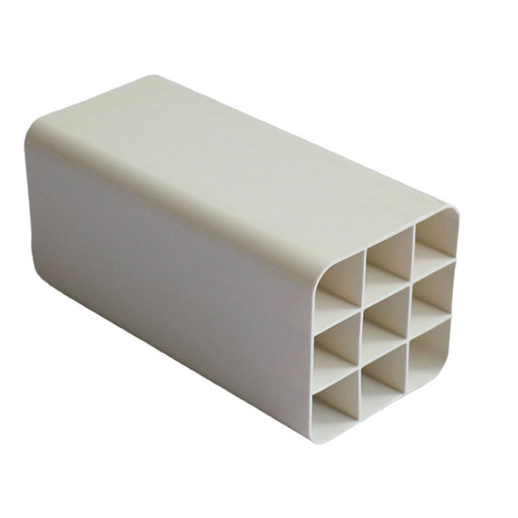 Competitive Price 4 5 inch 100 x 50 mm big Plastic Rectangular Square Pvc Nine Hole Electrical Conduit Grid Tube Pipe sizes