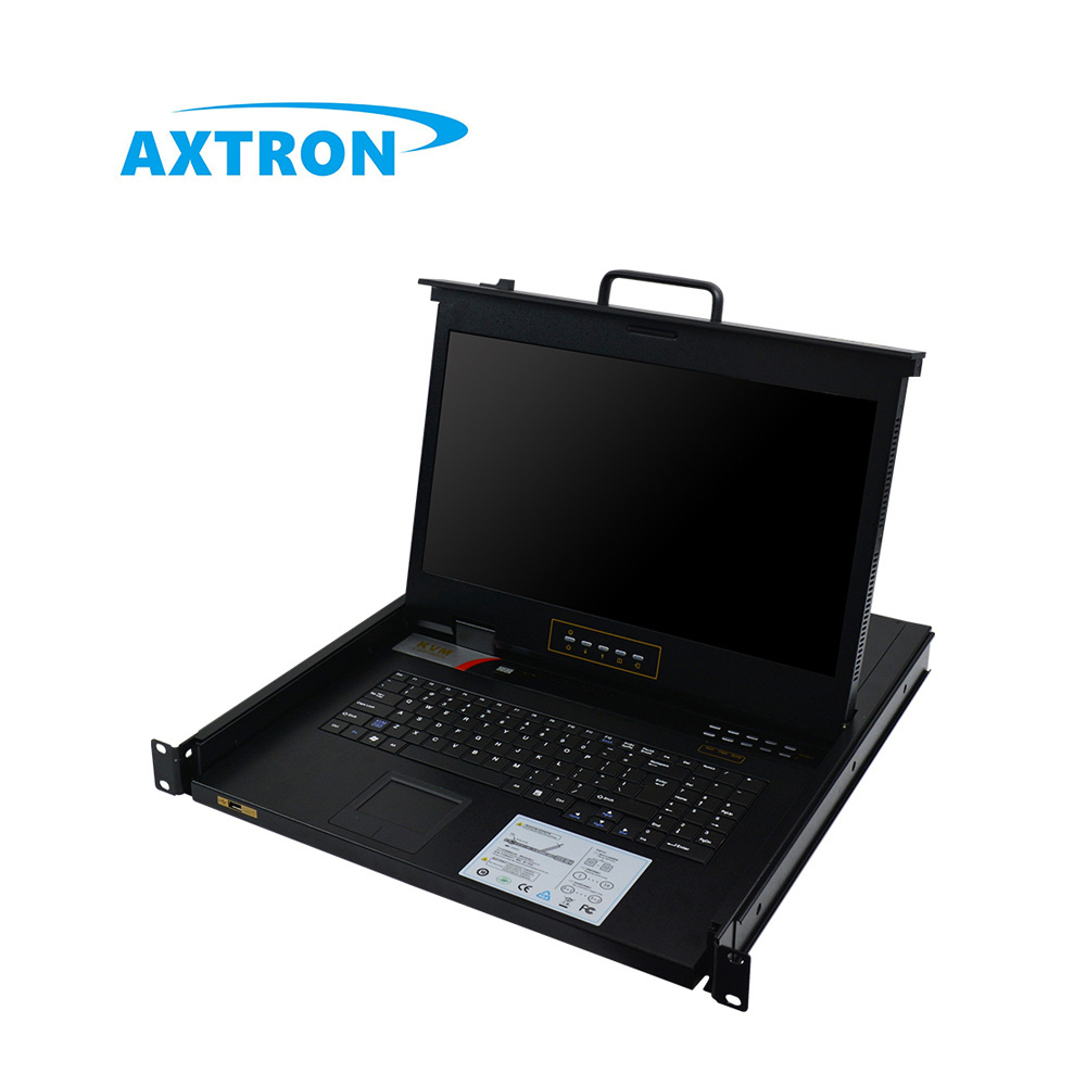 1U rack mount drawers console Hotkey OSD control 4 8 16 port 1080P HD 17 19 inch LCD kvm 8 port vga switch