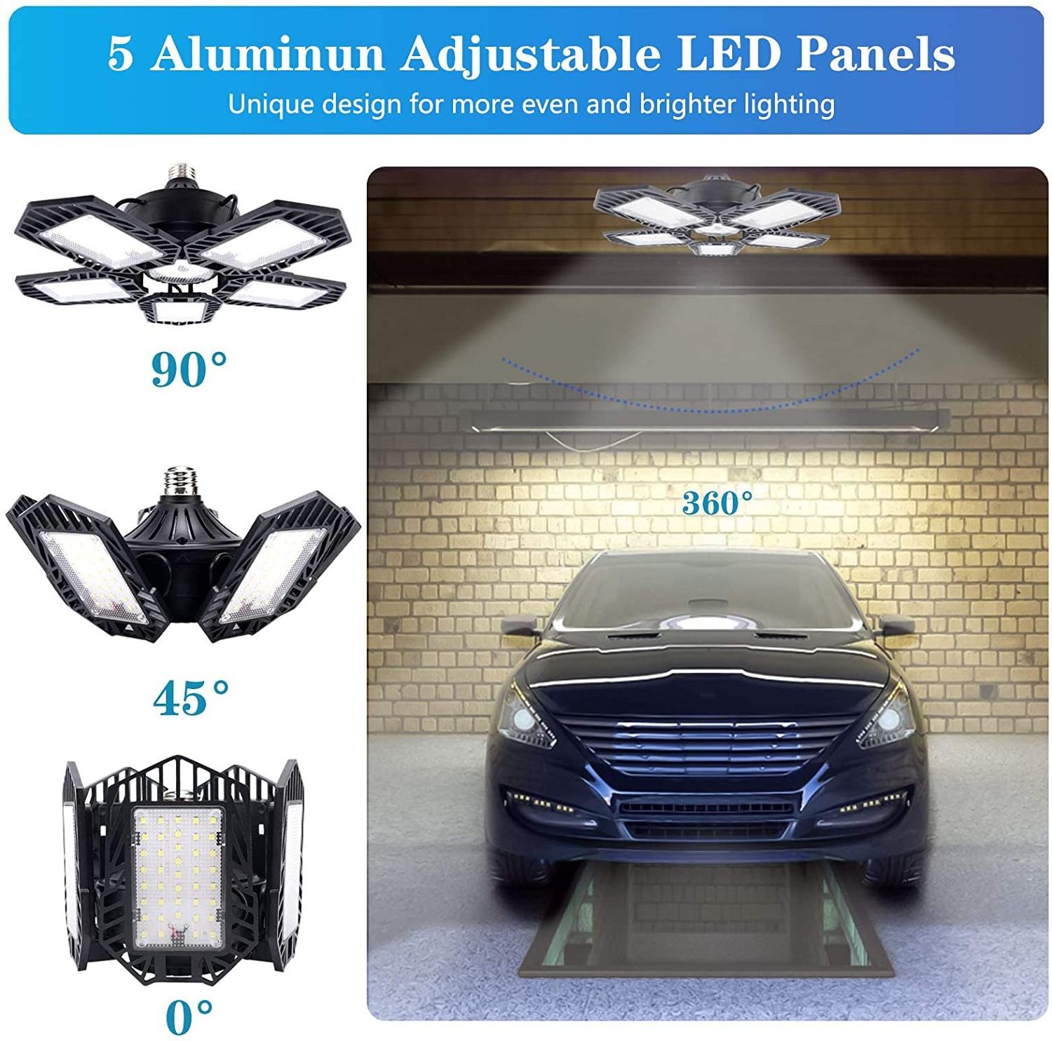 100w lampade led garage light deformable lamp 6000,industrial lighting led high bay light 300w,led shop light