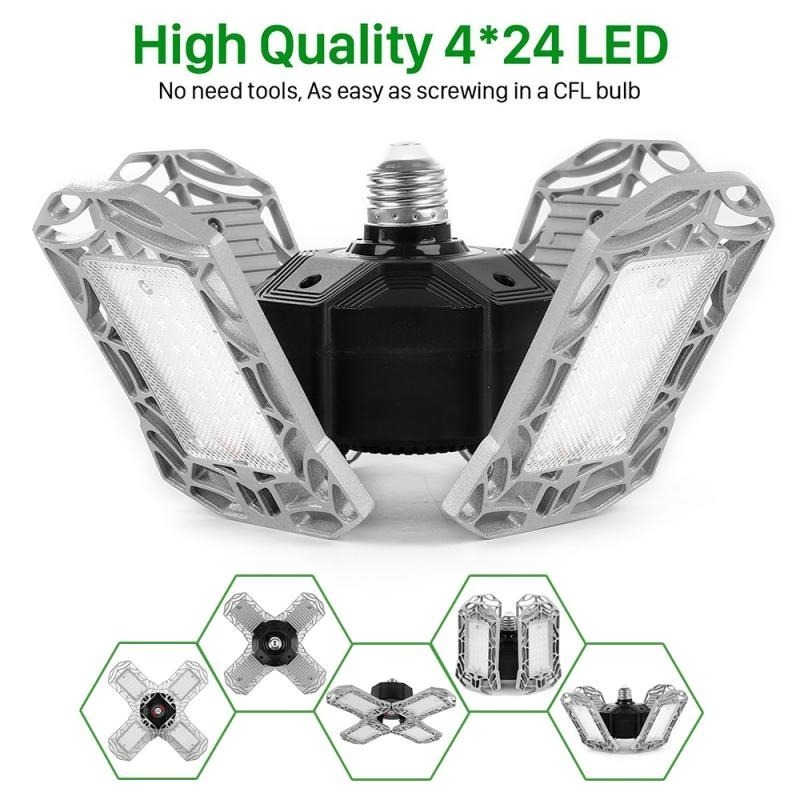 New update garage ceiling light led 2 pack 60w deformable led light ceiling lights