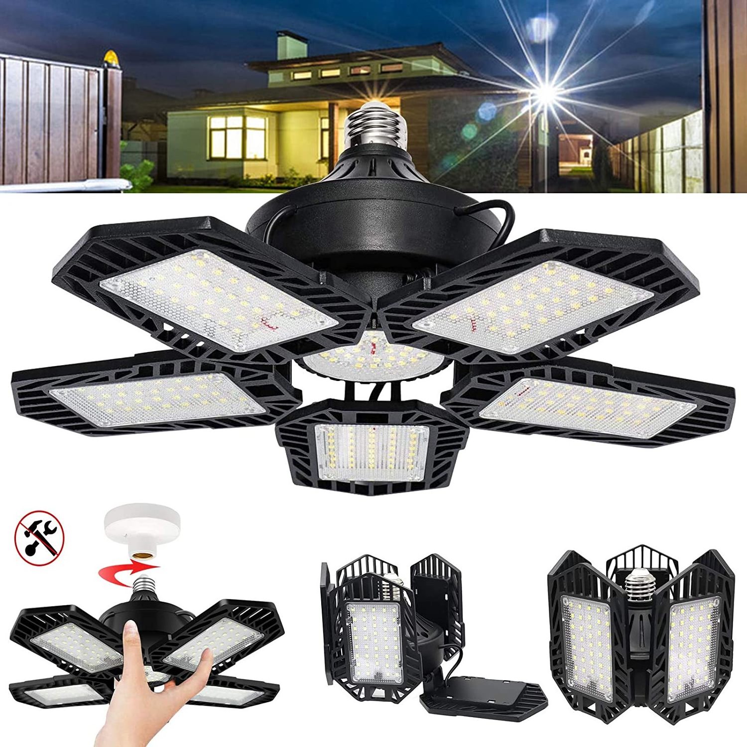 100w lampade led garage light deformable lamp 6000,industrial lighting led high bay light 300w,led shop light