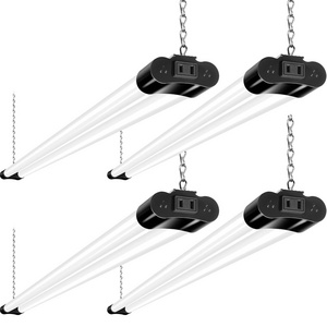 Linkable LED Shop Light for Garage, 4400lm, 4FT 42W Utility Light Fixture, 5000K Daylight LED Workbench Light W/Plug