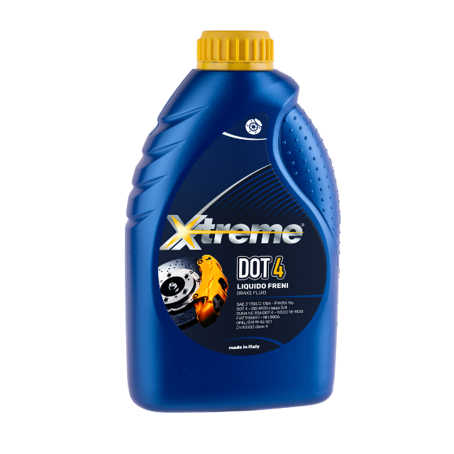 High Quality Made in Italy Lubricant XTREME DOT 4 0,9LX12 for Brake Fluids