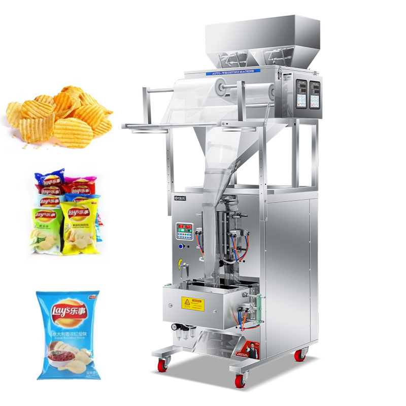 Hot sale Automatic Multifunction Biscuit Popcorn Packaging Machine Sealing Vertical Nitrogen  Potato Chips Packing Machine