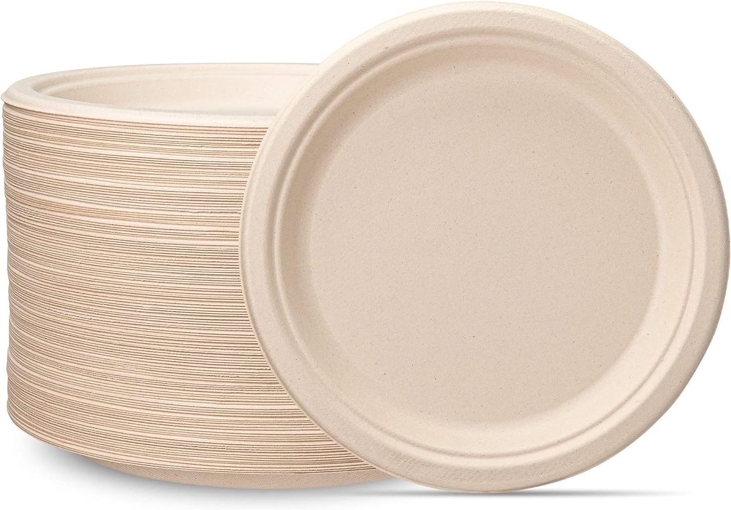 Eco-friendly Biodegradable Sugarcane Pulp Paper Plates Free Sample Disposable Biodegradable Sugarcane Bagasse Paper Plates