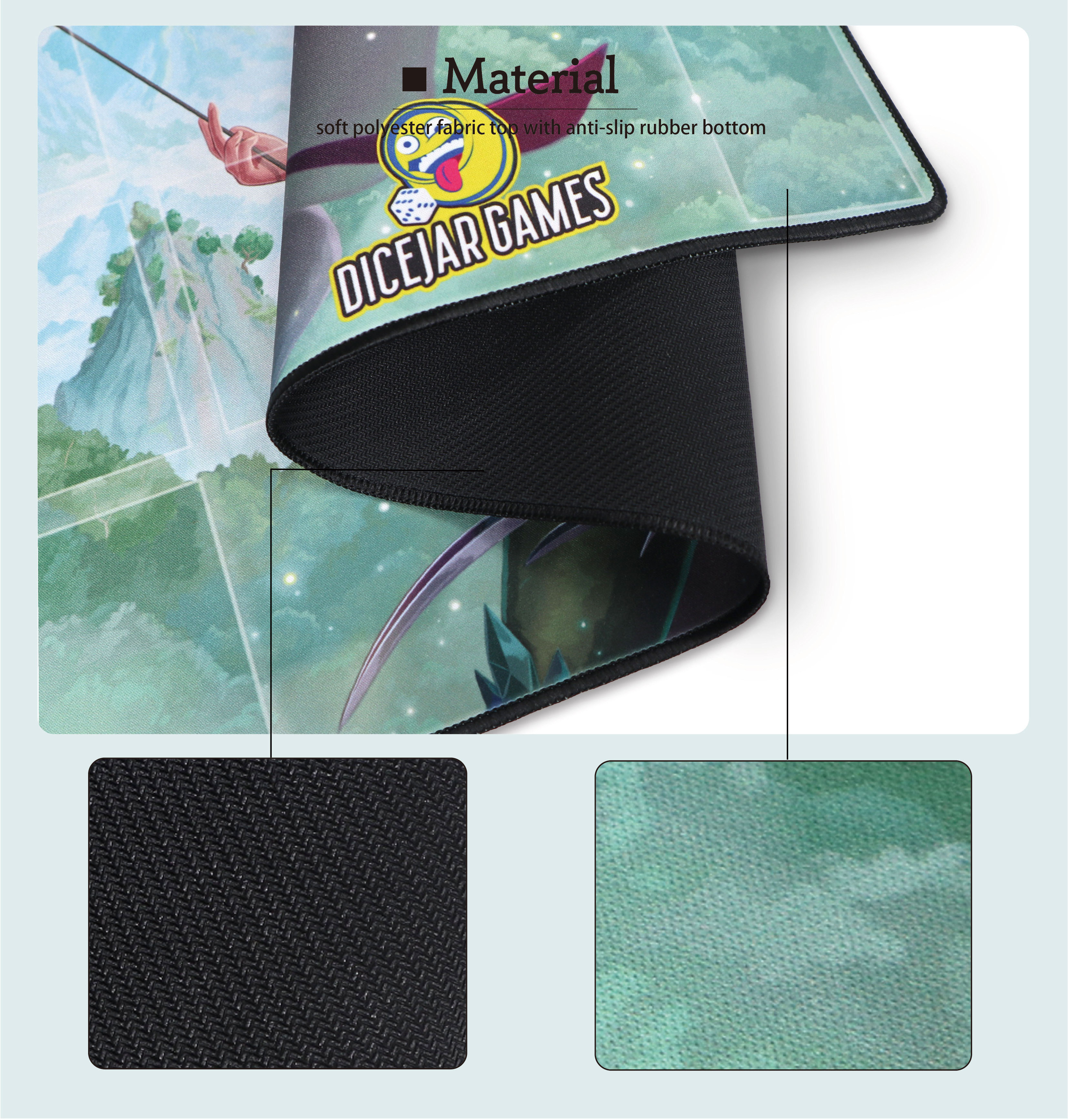 Extra Large Extended Printing Keyboard Mouse Pad Custom Gaming Neoprene Card Playmat