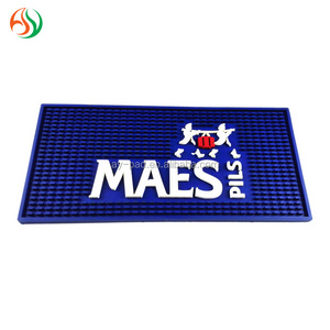 AY Washable Durable Customized Spill Absorbent Mats Anti Fatigue Sublimation Blank Led Bar Mat ECO-friendly PVC Bar Runner