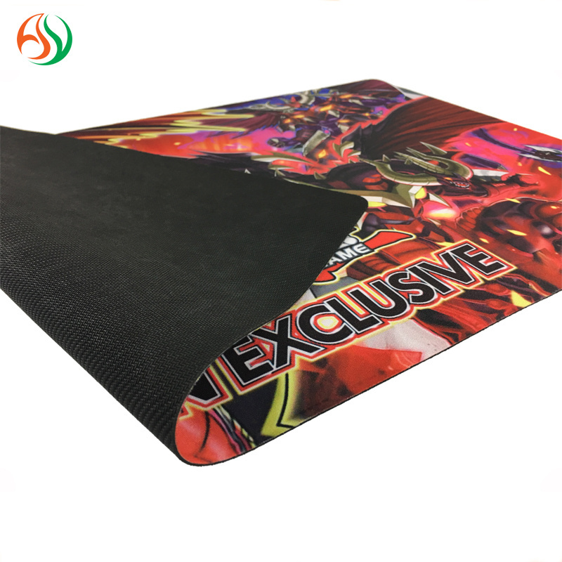 Custom Waterproof Natural Rubber Yugioh Tabletop Gaming Pad Sublimation Large Neoprene Card For Adult tabletop board game mat